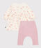 Babies' floral print dress with a collar and leggings in cotton MILK /MULTICO