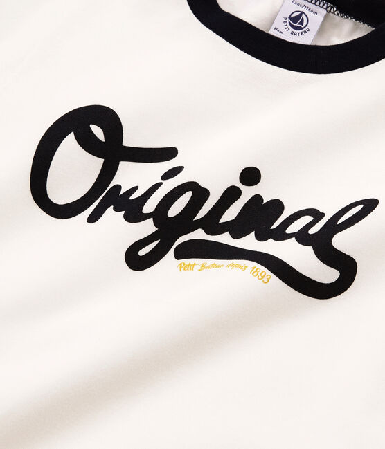 Boys' Short-sleeved T-shirt MARSHMALLOW white