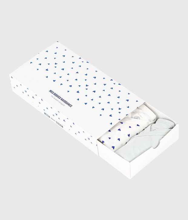 Long-Sleeved Wrapover Cotton Bodysuits - 5-Pack multicolor