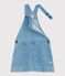Girls' Light Denim Pinafore DENIM CLAIR blue