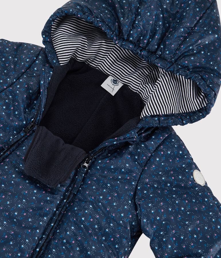 Babies' Printed Snowsuit MEDIEVAL blue/MULTICO white