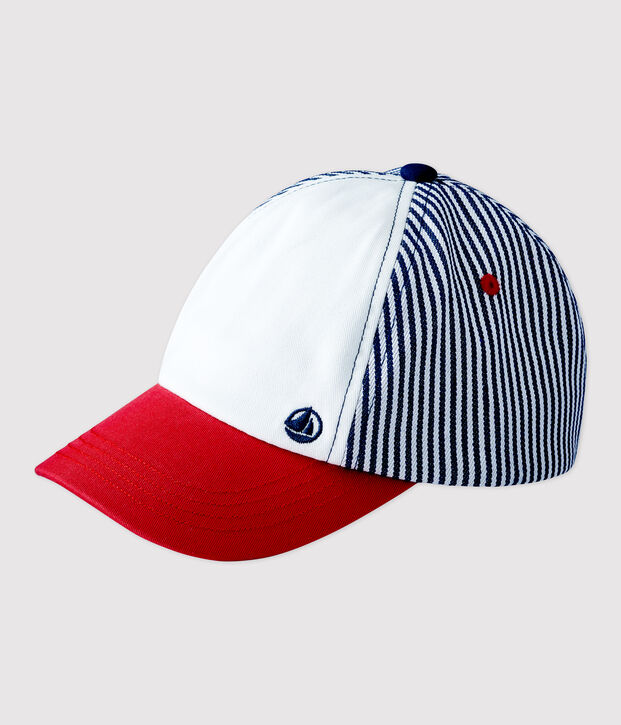 Tricoloured Baby Cap white/multicolor