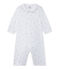 Baby's unisex 2-in-1 one-piece / sleep sack ECUME white/SHITAKE brown