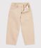 Children's 5-pocket denim trousers. beige