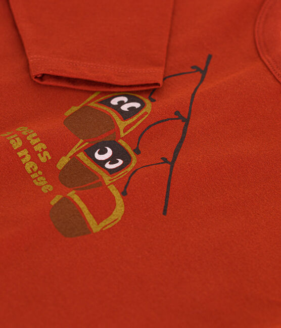 Babies' Long-Sleeved Jersey T-Shirt HARISSA red