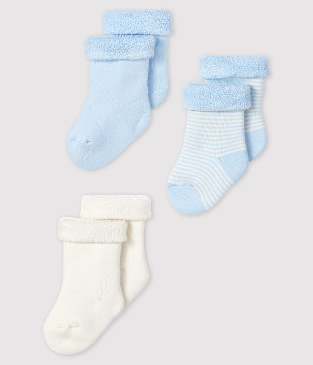 Knitted Babies' Socks - 3-Piece Set multicolor