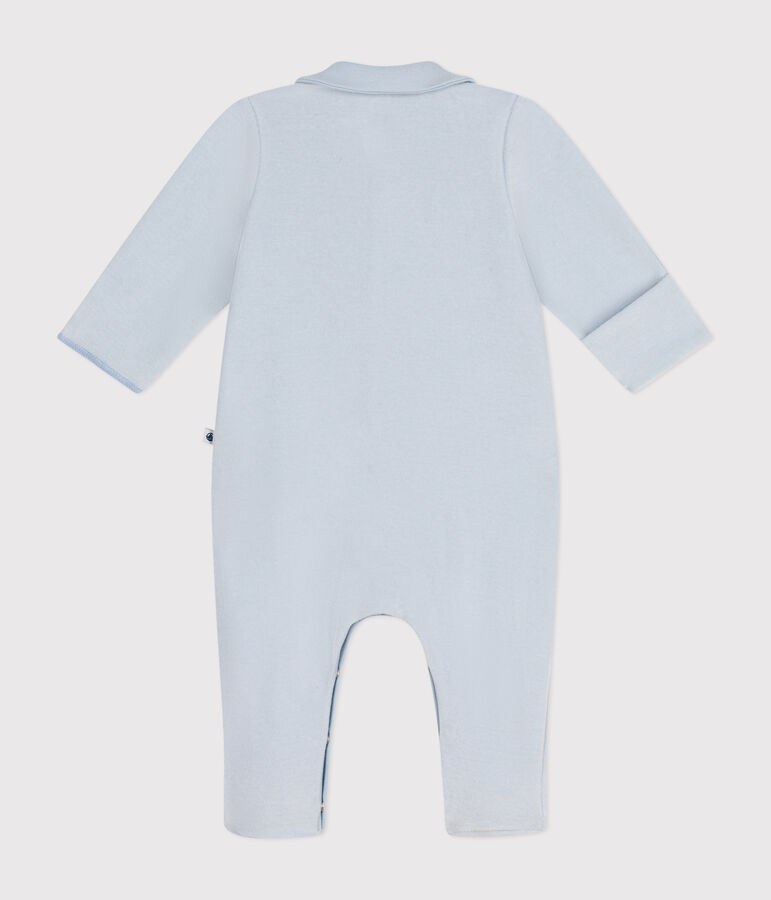 Babies' velour pyjamas blue