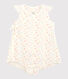Baby Girls' Floral Organic Cotton Woven Tube Knit Playsuit