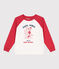 Children's printed cotton sweatshirt MARSHMALLOW red/SPI