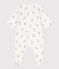 Tube-Knit Rabbit Sleepsuit MARSHMALLOW white/GRIS grey
