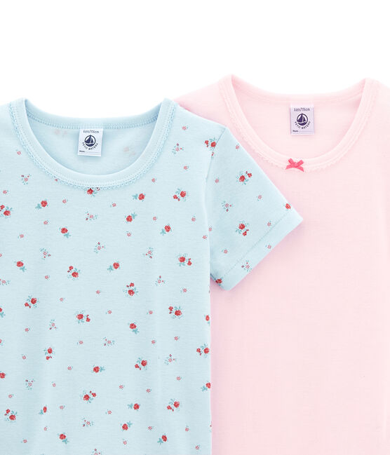 Little girl's short sleeved tee-shirtduo variante 1