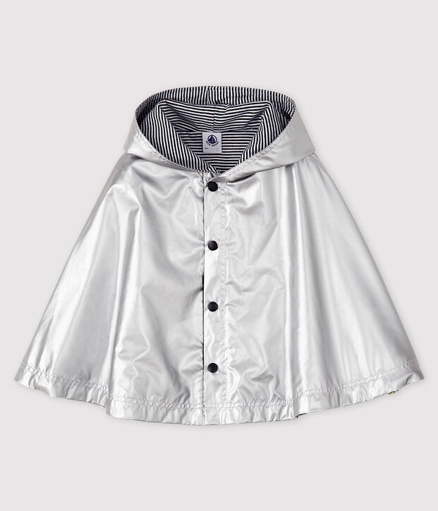 Unisex baby's waterproof cape grey