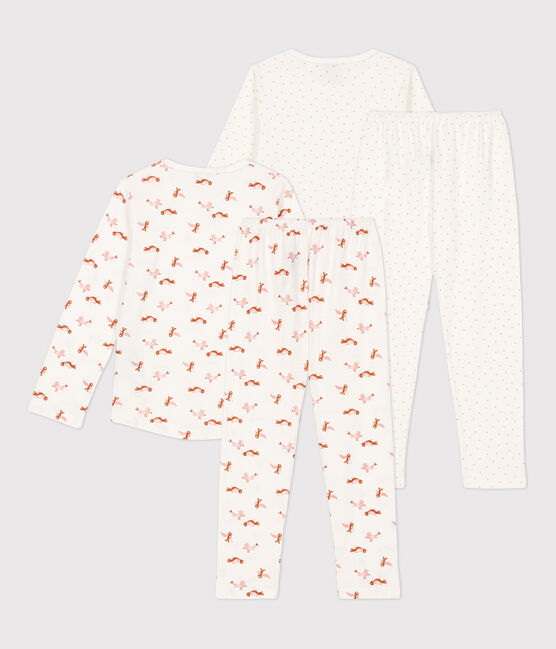 Girls' Heart Patterned Cotton Pyjamas - 2-Pack variante 1