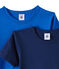 Set of 2 boy's short-sleeved t-shirts LOT white