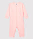 Babies' Plain Footless Cotton and Lyocell Sleepsuit