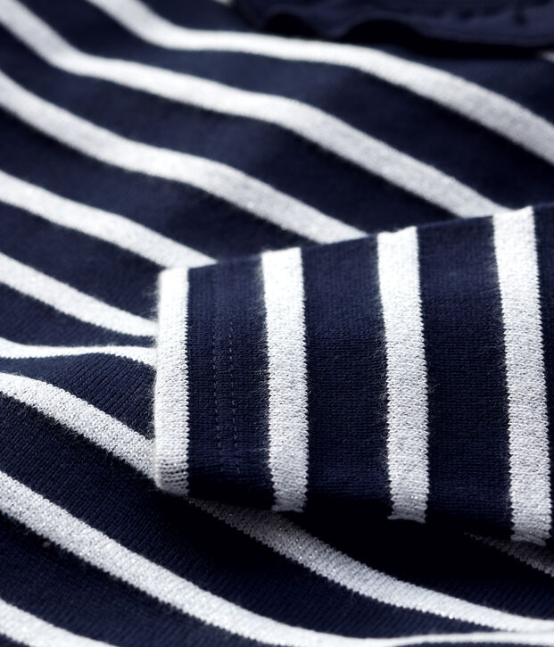 Babies' Cotton Blouse blue/MARSHMALLOW ARGENT BRILLANT