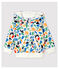 Babies' Fleece Cardigan MARSHMALLOW white/MULTICO white