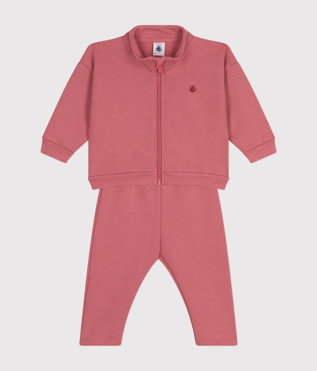 Babies' sweatshirt and trousers set pink
