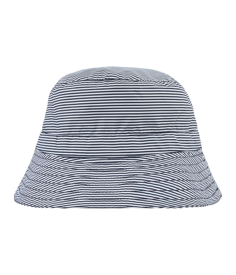 Unisex Reversible Rain Hat blue/white