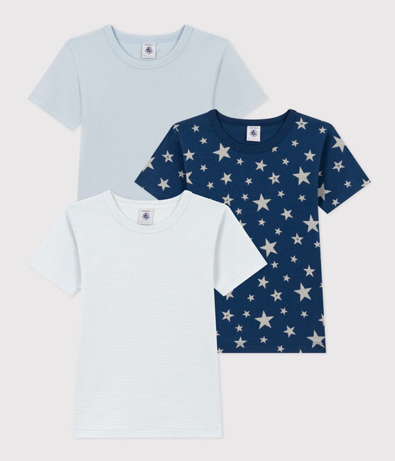 Boys' Star Short-Sleeved Cotton T-shirts - 3-Pack variante 1