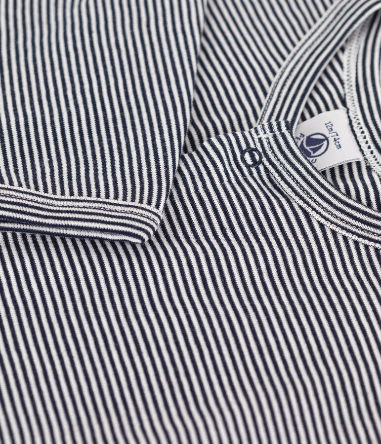 Babies' Cotton Cardigan blue/white