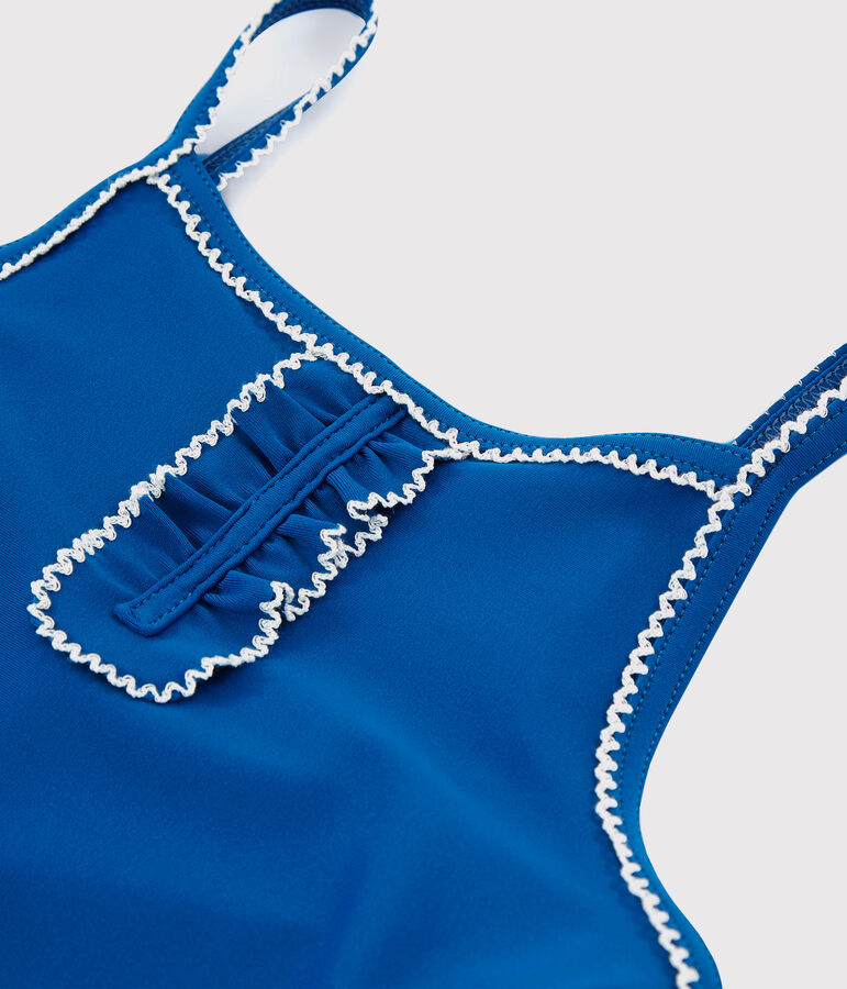 Girls' One-Piece Swimsuit blue