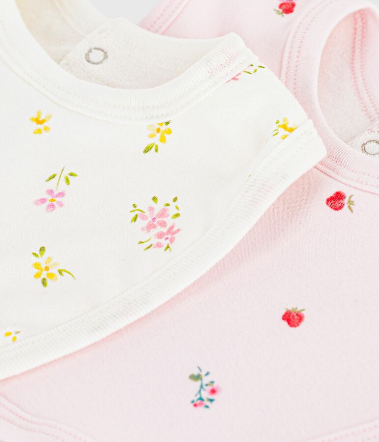 Pack of babies' floral-print cotton bibs multicolor