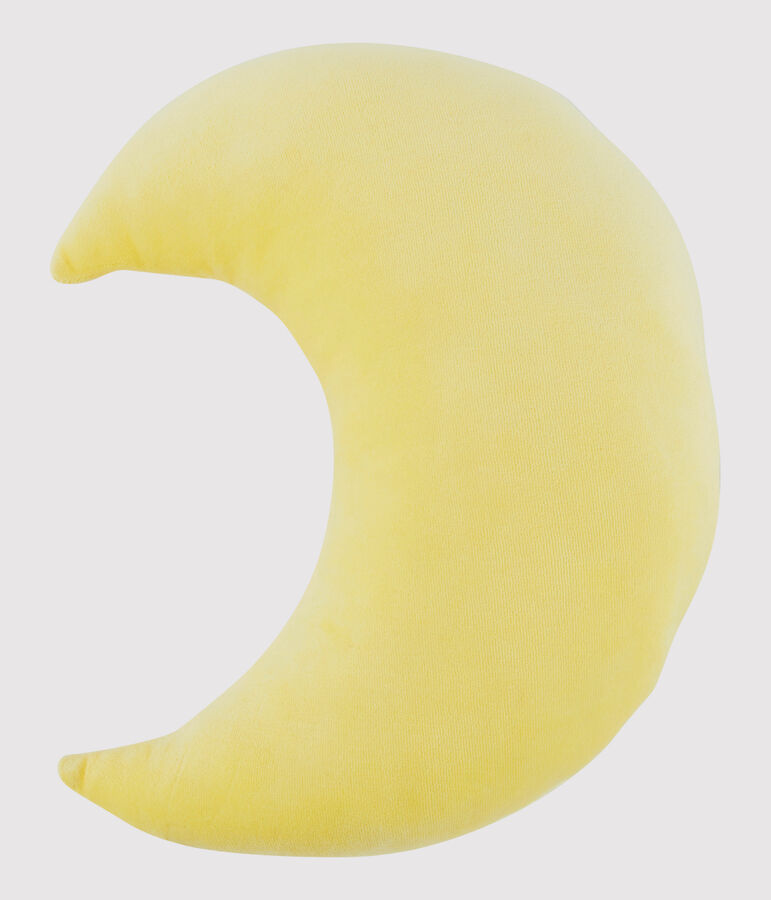 Velour Moon Cushion yellow