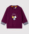 Baby boy's print sweatshirt CEPAGE purple