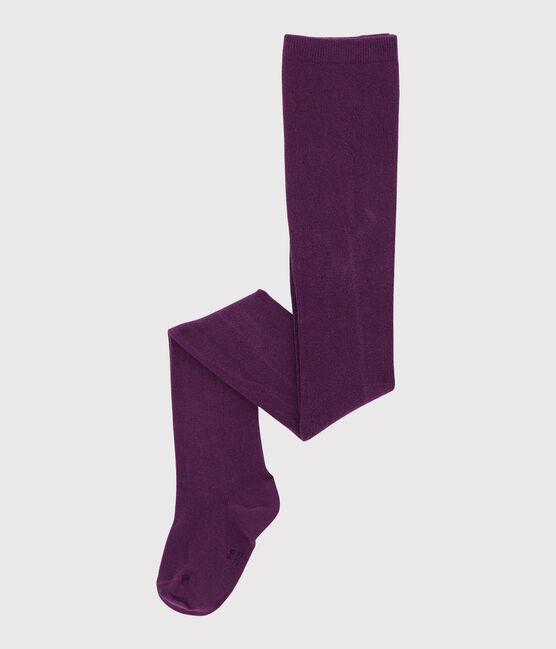 Pair of tights for baby girls CEPAGE purple