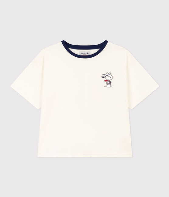 Women's Boxy Cotton T-Shirt MARSHMALLOW white