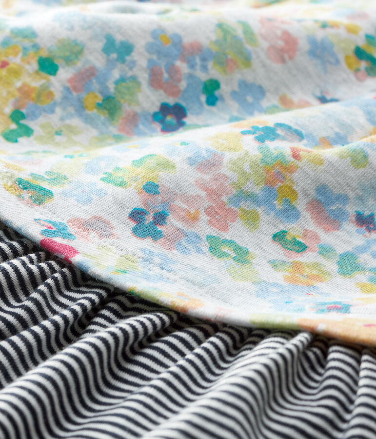 Baby Girls' Long-Sleeved Jersey Dress grey/multicolor