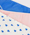 Girls' Heart Patterned Cotton and Elastane Briefs - 3-Pack variante 1