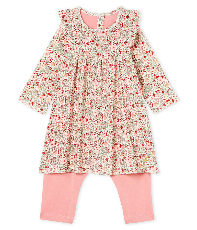 Baby Girls' Printed Dress/Leggings white/multicolor