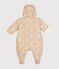 Babies' patterned snowsuit AVALANCHE white/MULTICO