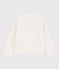 Girls' Tube Knit Cardigan MARSHMALLOW white