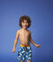 Boys' Recycled Swimming Trunks MYKONOS blue/MULTICO ecru