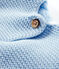 Babies' Organic Cotton Knitted Cardigan TOUDOU blue