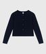 Women's plain cotton cardigan