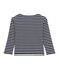 women's striped top in heavyweight jersey SMOKING blue/COQUILLE beige