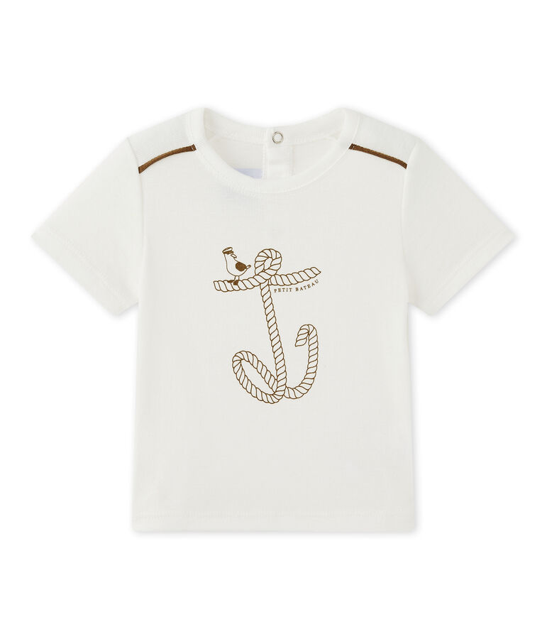 Baby boy's short-sleeved T-shirt white