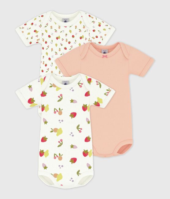 Pack of babies' short sleeved fruit print bodies variante 1