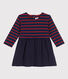 Babies' Long-Sleeved Dual Material Dress
