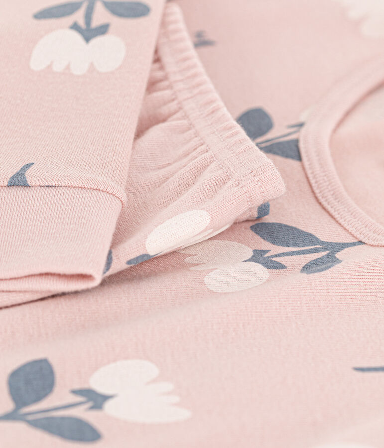 Girls' Snugfit Cotton Pyjamas pink/multicolor