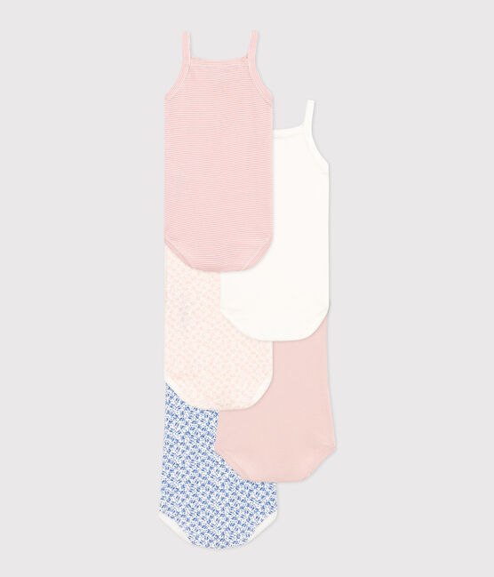 Babies' Floral Cotton Bodysuits with Straps - 5-Pack variante 1