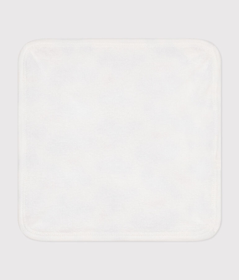 Paris print cotton and terry baby wipes white/multicolor