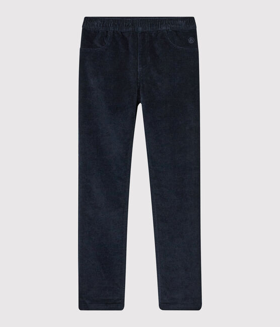 Girls' Velvet Trousers SMOKING blue
