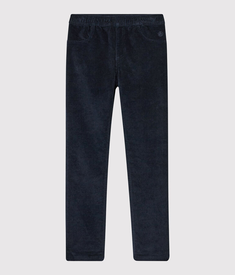 Girls' Velvet Trousers blue