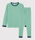 Unisex Pinstriped Ribbed Pyjamas