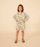 Girls' Printed Long-Sleeved Fleece Dress AVALANCHE+PANTY /MULTICO